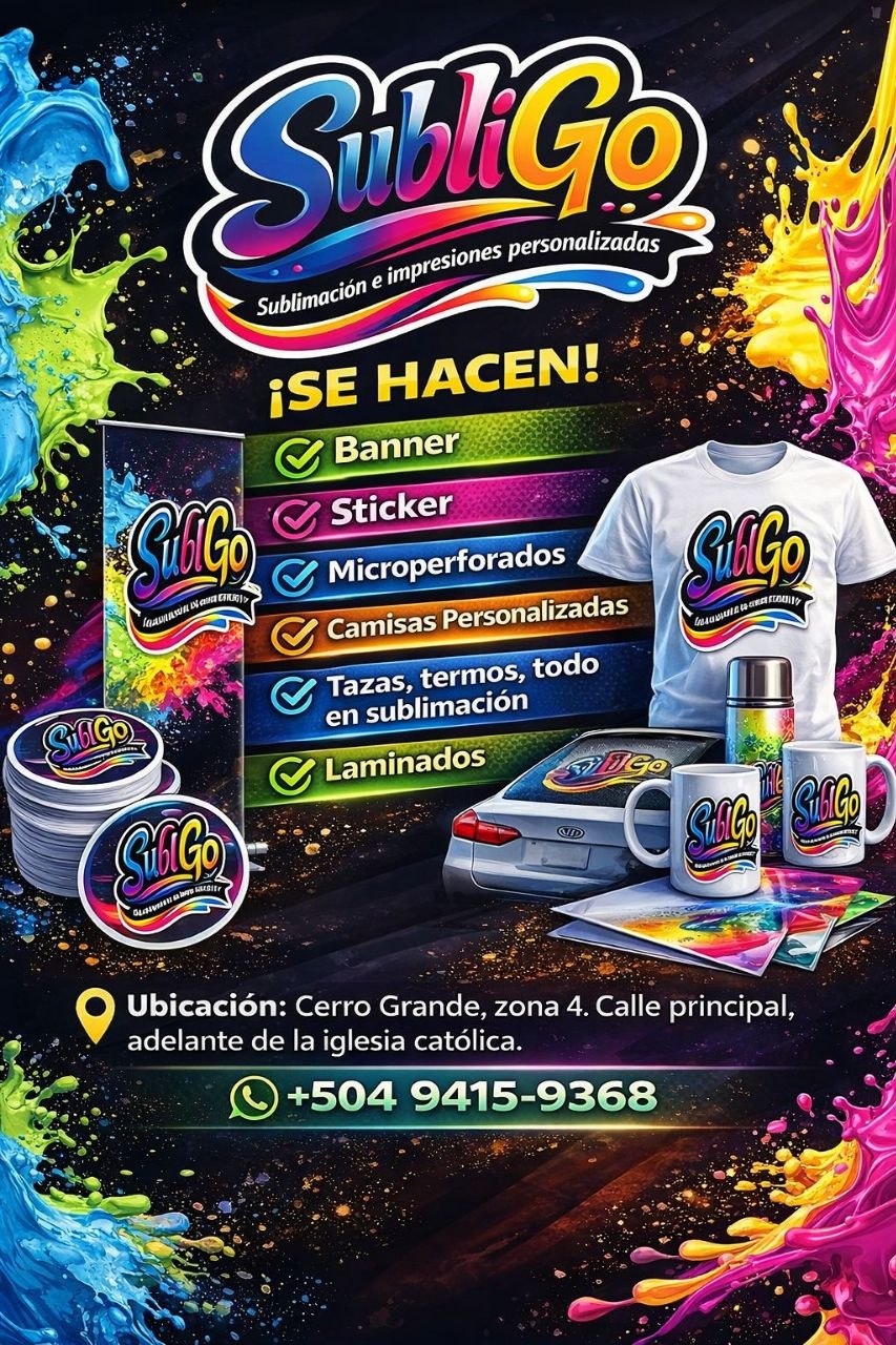 Muestra de productos personalizados SubliGo